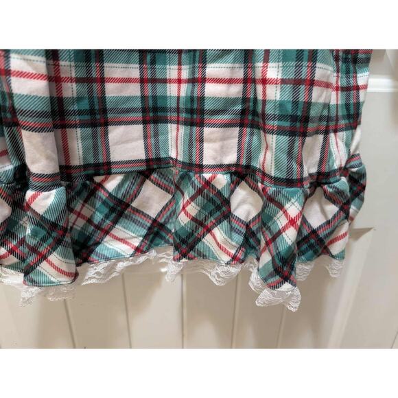 PJ'S & Presents Plaid Christmas Holiday Pajamas Dress Gown Girls Size 6 New! - Picture 3 of 9
